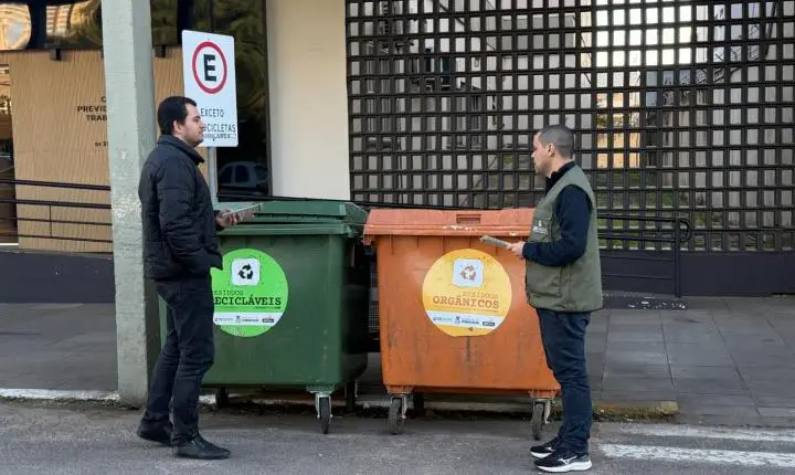  Contêineres são implantados  para auxiliar na coleta de resíduos em Estância Velha