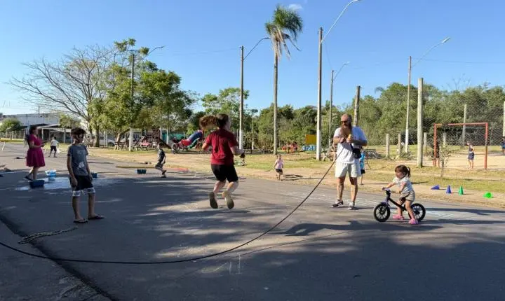 Em Estância Velha mais uma edição do Vem Brincar na Rua 