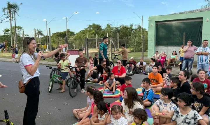Em Estância Velha mais uma edição do Vem Brincar na Rua 