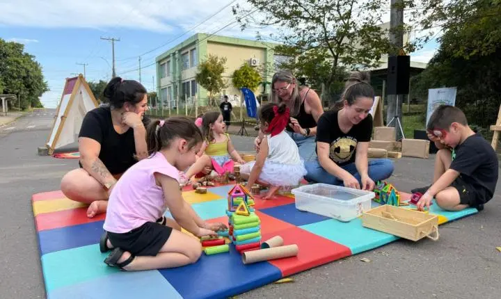 Em Estância Velha mais uma edição do Vem Brincar na Rua 