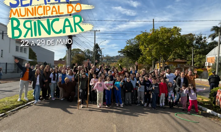 Está aberta oficialmente a Semana Municipal do Brincar em Estância Velha 