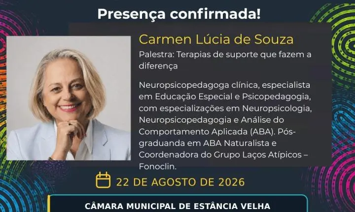 Estância Velha realiza neste sábado o 2º Fórum sobre Neurodiversidade