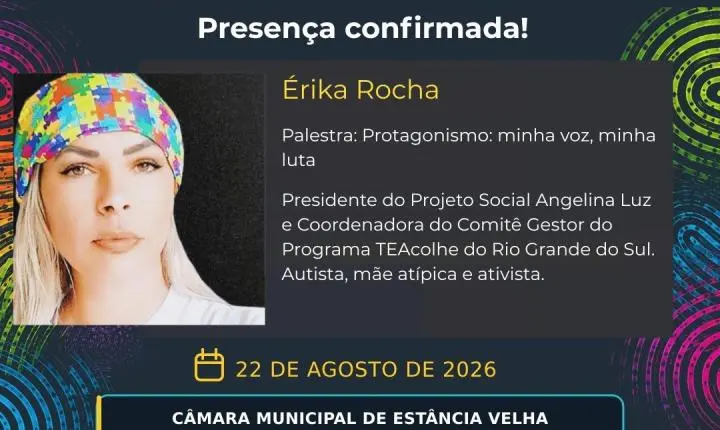 Estância Velha realiza neste sábado o 2º Fórum sobre Neurodiversidade