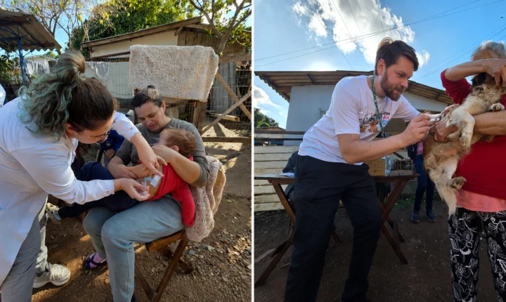 Estância Velha realiza promove ação de vacinação para pessoas e animais no Campo Grande