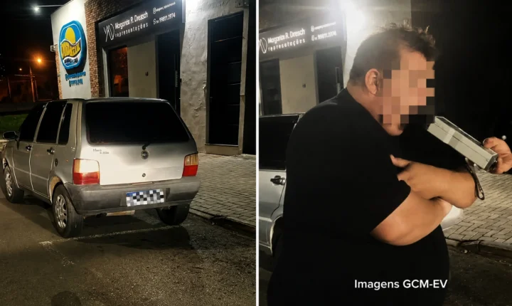 GCM PRENDE MOTORISTA POR EMBRIAGUEZ AO VOLANTE APÓS DIREÇÃO PERIGOSA, RESISTÊNCIA À PRISÃO E AMEAÇAS AOS AGENTES EM ESTÂNCIA VELHA