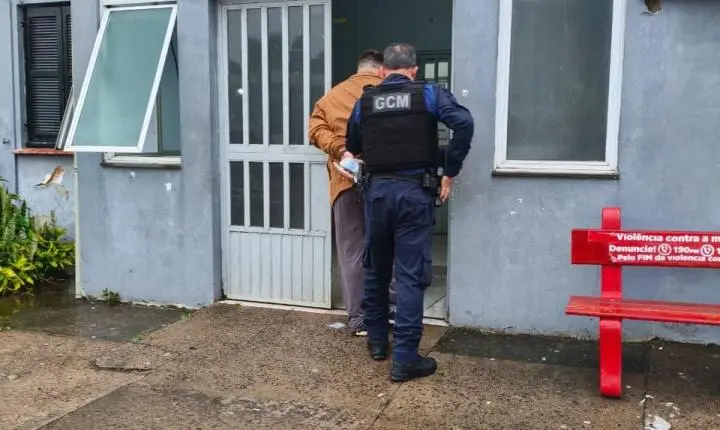 Guarda Civil Municipal prende homem em flagrante por descumprimento de medida protetiva em Estância Velha