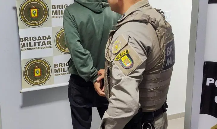 Integração entre Brigada Militar e comerciantes resulta na localização de suspeito de furto em Estância Velha