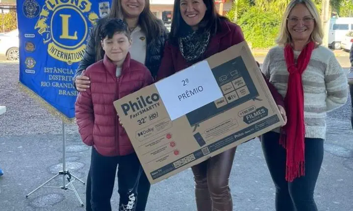 Lions Clube entrega prêmios da Ação Beneficente Escolar 