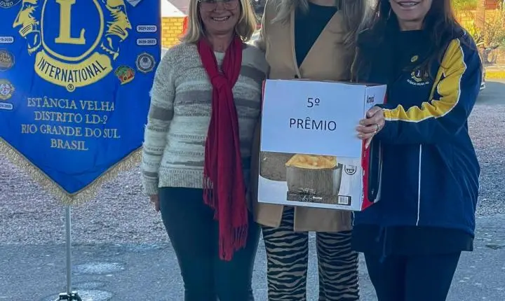 Lions Clube entrega prêmios da Ação Beneficente Escolar 