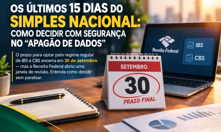 OS ÚLTIMOS 15 DIAS DO SIMPLES NACIONAL: COMO DECIDIR COM SEGURANÇA NO 