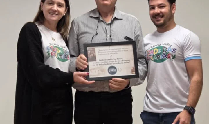 Raul Kruse é o patrono da 45ª Feira do Livro de Estância Velha 