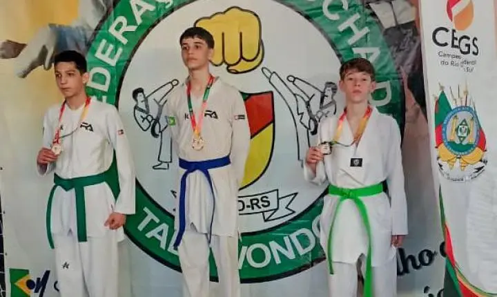 Taekwondo estanciense conquista bons resultados no CERGS 2026