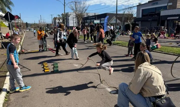 Vem Brincar na Rua mistura cultura e atividades em Estância Velha